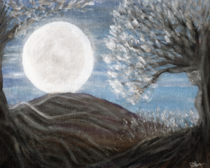 Moonblossom painting by Rachel Fowler-Keene 
